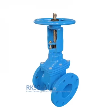 PN10 PN16 class125 class150 AWWA C500 cast iron flanged metal seated gate valve for oil water gas