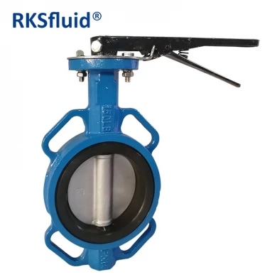 PN16 10 Ductile Iron EPDM NBR Seat API Standard Wafer Resilient Butterfly Valve with Rubber