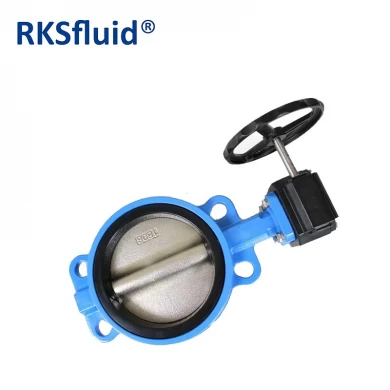 PN16 Cast Iron 4 Inch Manual Wafer Butterfly Valve Price for Water Oil Gas Factory