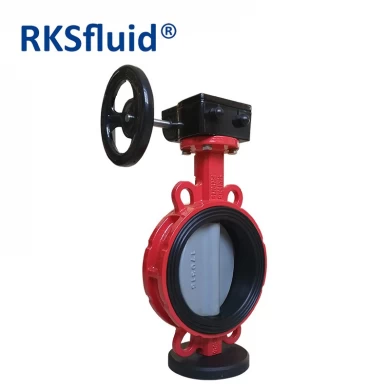 PN16 DIN BS API  Ductile Cast Iron Stainless Steel  Manual/Pneumatic Actuator  Wafer Type Butterfly Valve