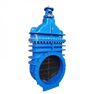 PN16 ductile Iron BS 5163 sluice valve resilient seated soft sealing gate valve in pipelines
