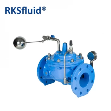 Pressure Relief Reducing Control Valve PN10 PN16 class150 ductile iron double flange float control valve for water