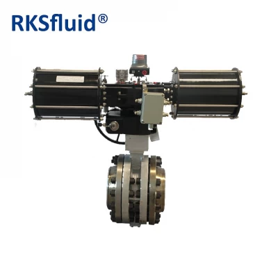 RKSfluid API DN200 플랜지 트리플 오프셋 버터 플라이 밸브 가격
