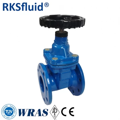 RKSfluid BS5163 플랜지 게이트 밸브 GGG40 EPDM 연성 철 PN10 PN16 소프트 씰 게이트 밸브 가격