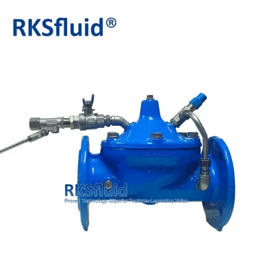 RKSfluid 브랜드 연성 철 플로트 제어 밸브 CF8 DN65 PN10 물 조절 밸브