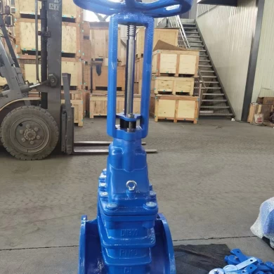 RKSfluid Factory price DIN F4 rising stem Metal hard Seated gate valve for pipeline