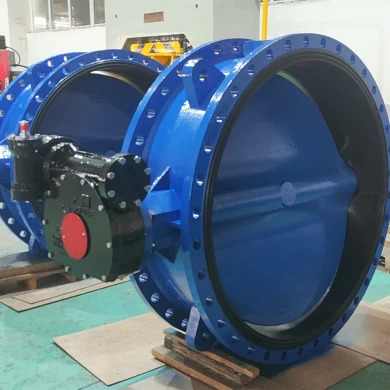RKSfluid chinese water valve PN10 ductile iron Double Flange butterfly valve DN1600 factory price