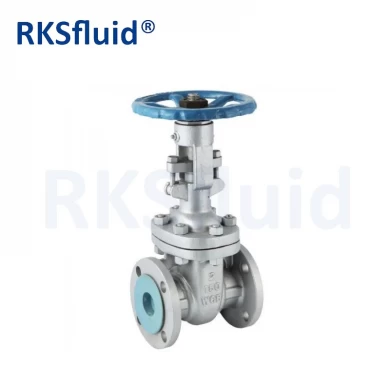 RKSfluid hard seal gate valve gate ANSI 150 stainless steel flange dn100 metal sealed gate valve factory price
