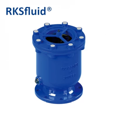 RKSfluid de alta calidad PN10 PN15 DN150 Válvula de ventilación de aire Hierro dúctil Lista de precios de la válvula de liberación de aire