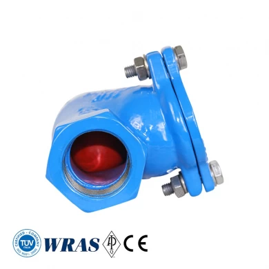 RKSfluid high quality ductile iron threaded and flanged ball check valve PN10 PN16 for water