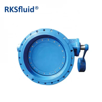 RKSfluid pn10 pn16 ductile iron dn100-dn1200 double flange tilting disc butterfly buffer check valve factory price