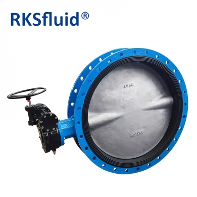 RKSfluid valve DIN BS EN dn800 cast iron flange handle butterfly valve china manufacturer