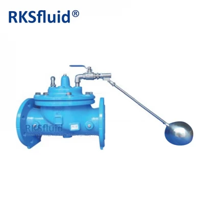 RKSfluid water level control valve diaphragm type ductile iron 100X automatic float ball type control valve PN16