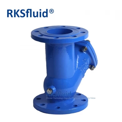 RKSfluid water valve ductile iron flange type ball check valve DN100 PN10 PN16 flange ends non return valve