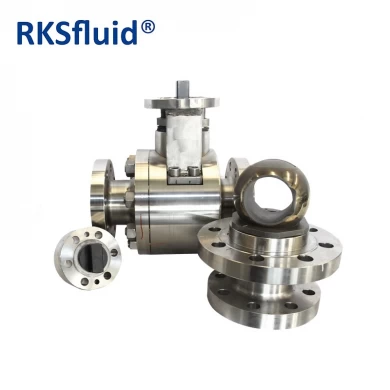 SS316 high pressure high temperature metal seal air operated float ball valve