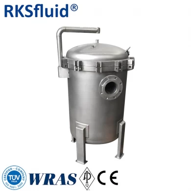 SS316 stainless steel water treatment pocket filter system