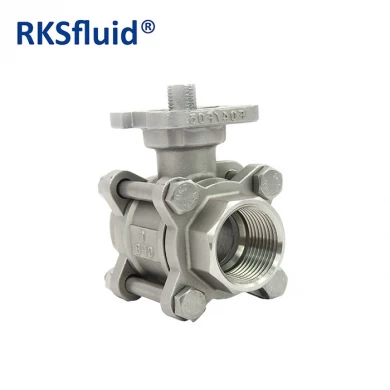 Stainless Steel SS316 floating ball valve patent design 3pcs ball valvula supply