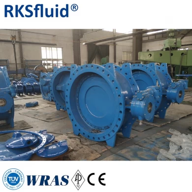 water application double flange double eccentric butterfly valve