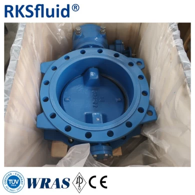 water application double flange double eccentric butterfly valve