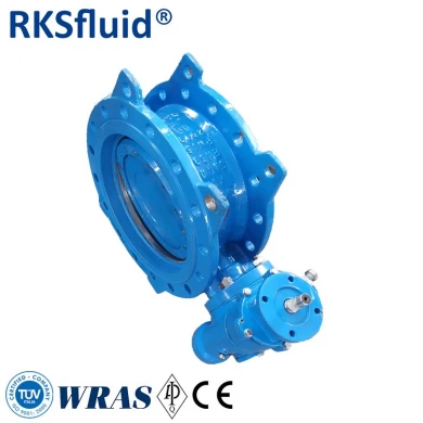 water treatment double flange eccentric butterfly valve