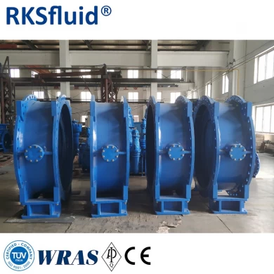 water treatment double flange eccentric butterfly valve