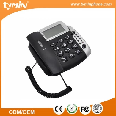 3 one-touch memory office gebruikte telefoonboektelefoon met oproep-ID en naamweergavefunctie (TM-PA004)