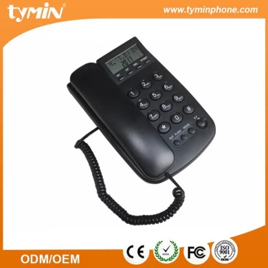 适用于欧洲市场的阿里巴巴最新产品来电显示台式壁挂式座机电话，提供OEM / ODM服务（TM-PA103B）
