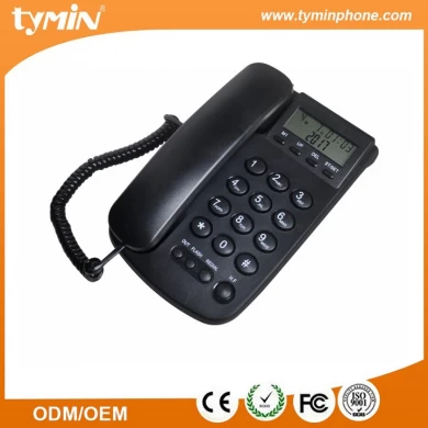 适用于欧洲市场的阿里巴巴最新产品来电显示台式壁挂式座机电话，提供OEM / ODM服务（TM-PA103B）