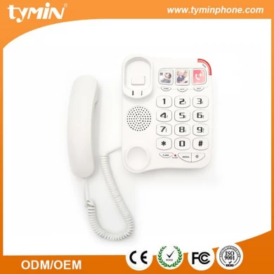 Aliexpress Hohe Qualität 3 Gruppen One-Touch Speicher Big Button Telefon Anrufer Display für Besten Heimgebrauch Geschenk (TM-PA026)
