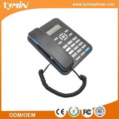 Teléfono fijo con cable con función de identificación del que llama de la venta caliente de Aliexpress para la oficina y el fabricante del uso en el hogar (TM-PA105)