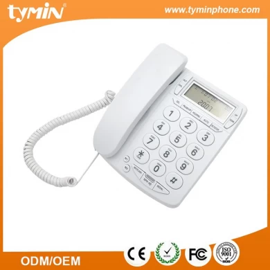 Linha de terra montável de parede básica botão grande telefone com display de identificação de chamada (TM-PA036)
