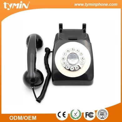 최고의 디자인 홈 사용 (TM-PA188)에 대 한 마지막 번호 재 다이얼 기능 가진 오래 된 미국 스타일 독특한 레트로 전화