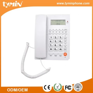 Telefone de identificação de chamadas básico de cor preta para escritório (TM-PA117)