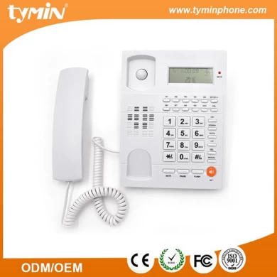 Telefone de identificação de chamadas básico de cor preta para escritório (TM-PA117)