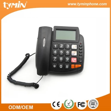 Ebay 2019 High Quality Jumbo Button Telephone with Blue Back-Light and Amplified Speakerphone Function (TM-PA008)
