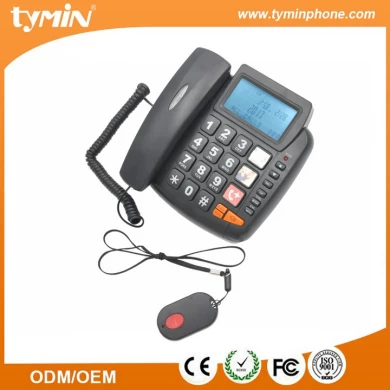 Guangdong 2019 de alta qualidade grande botão sos telefone de emergência com função de identificação de chamadas e speakerphone amplificado para idosos e crianças (tm-s003)