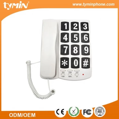 Nice Design Hearing Aid Compatible Function Big Key Button Fixed Telephone for Office and Home Use (TM-PA037)