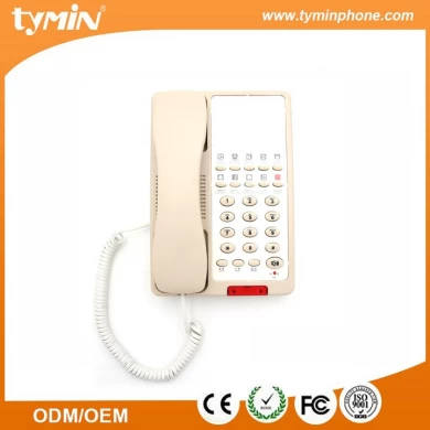 Telefone de quarto de telefone de hotel de qualidade agradável com 10 grupos memórias de um toque (TM-PA043)