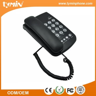 Teléfono básico de escritorio de alta calidad y bajo precio de Guangdong con indicador de llamadas entrantes LEDTM-PA149B)