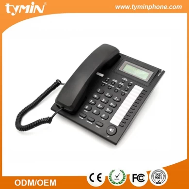 Téléphone câblé avec identification de l'appelant 2019 de bonne qualité de Shenzhen 2019 et 10 touches de mémoire à touche unique pour groupes à usage de bureau (TM-PA005A)
