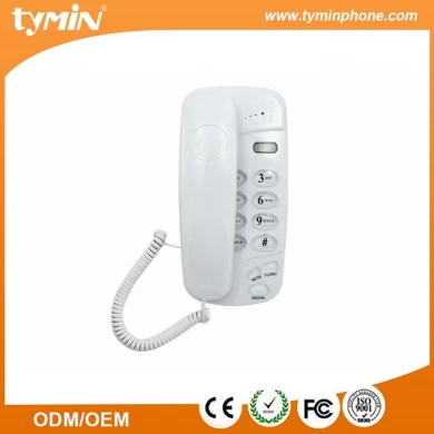 Shenzhen 2019 venda quente mais novo design com fio de telefone com fio básico com LED indicador de campainha para uso hotel e escritório (tm-pa147)