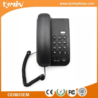Téléphone de fonction de base de bonne conception de vente chaude de Shenzhen avec l'indicateur d'appels entrants de LED pour l'usage de maison et de bureau (TM-PA016)