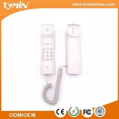 Telefone Slimline P / T da identificação pequena do chamador da exposição do LCD selecionável e fixado na parede (TM-PA051)