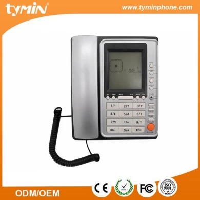 Time and Date Display هوية المتصل الهواتف الثابتة المزودة بإضاءة خلفية LCD (TM-PA085)