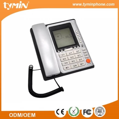 Teléfonos fijos con identificador de llamadas con retroiluminación LCD (TM-PA085)