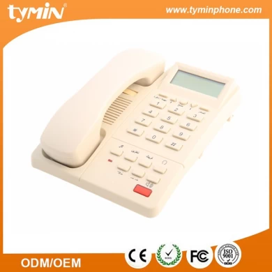 Wall mountable hotel hospitality telephone with caller ID function (TM-PA045)