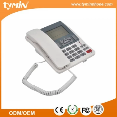 Wholesale White Color FSK/DTMF Super LCD Phone for Home (TM-PA079)