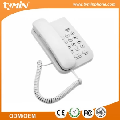 Venta caliente de Shenzhen Buen diseño Función básica Teléfono con indicador de llamadas entrantes LED para uso en el hogar y la oficina (TM-PA016)