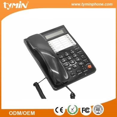 conversation à trois voies, téléphone de base à deux lignes avec systèmes d'appel FSK / DTMF (TM-PA002)