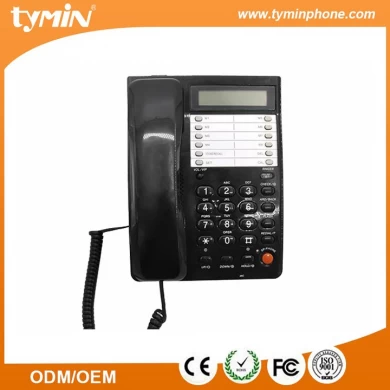 Conversación a tres bandas teléfono básico de dos líneas con sistemas de llamadas FSK / DTMF (TM-PA002)